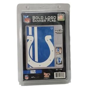 Indianapolis Colts Bold Logo Banner Flag 24" × 36" NFL Football